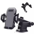 Premium Car Phone Holder for Dashboard and Windshield - Suction Cup and Vent Clip Accessory for Hands-Free Use
